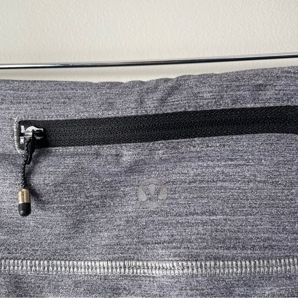 Lululemon Speed Tight Ruched Legging Pant Pockets Heathered Grey Size 4 - Picture 5 of 8